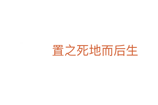 置之 地而后生
