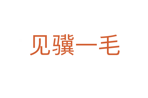 見(jiàn)驥一毛