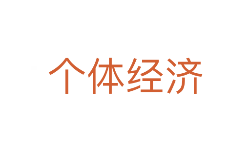 個(gè)體經(jīng)濟(jì)
